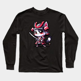 Samurai cat Long Sleeve T-Shirt